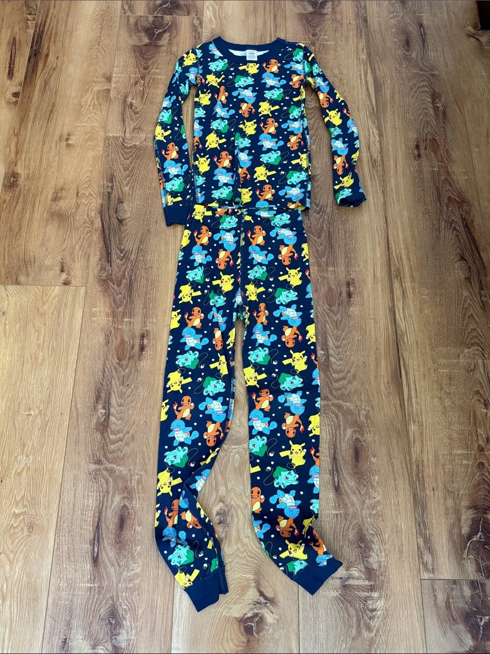 Hanna Andersson Navy Blue Pokemon Character Pajama Set